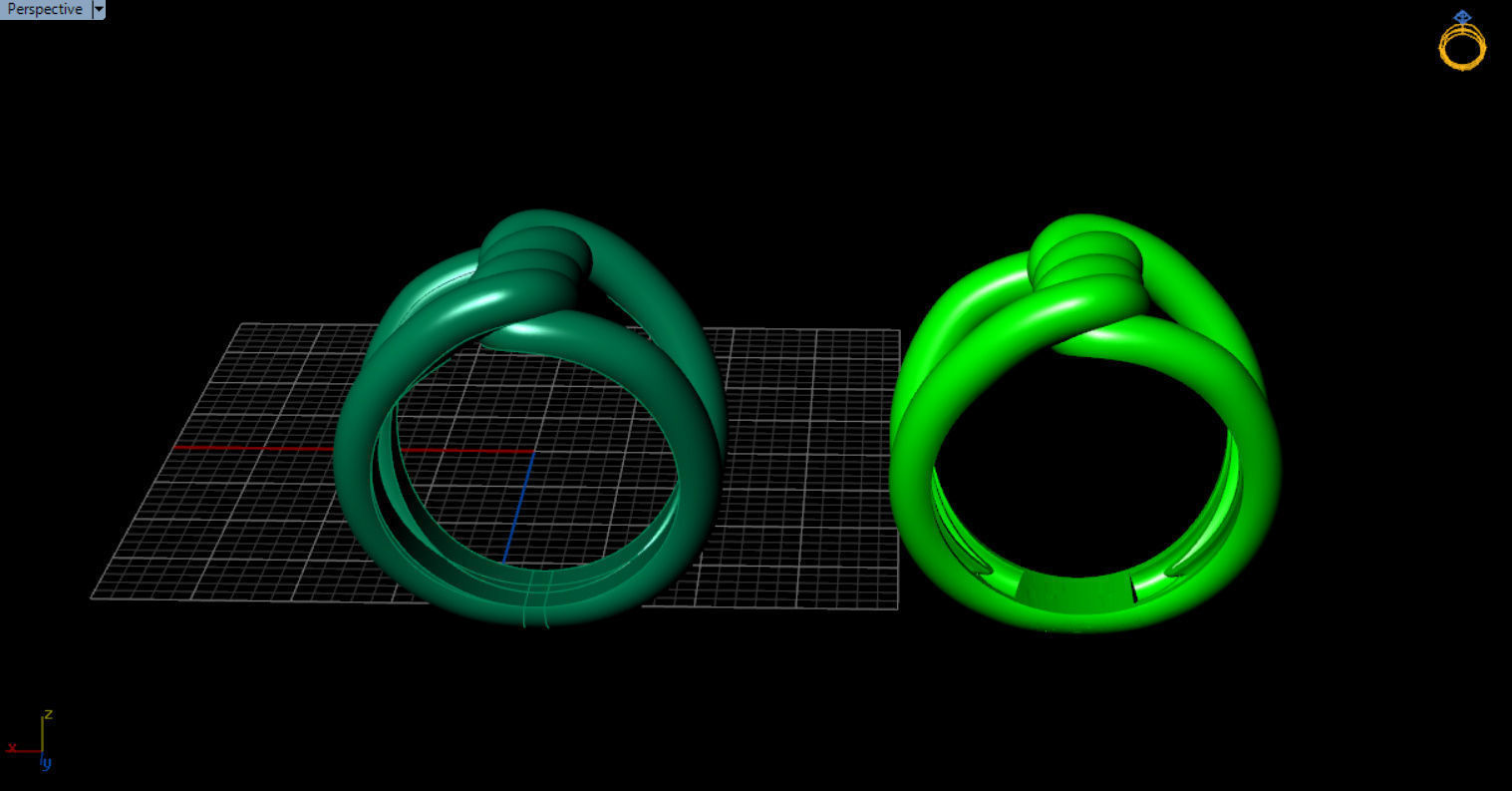 robe single knot ring 3D print model_41
