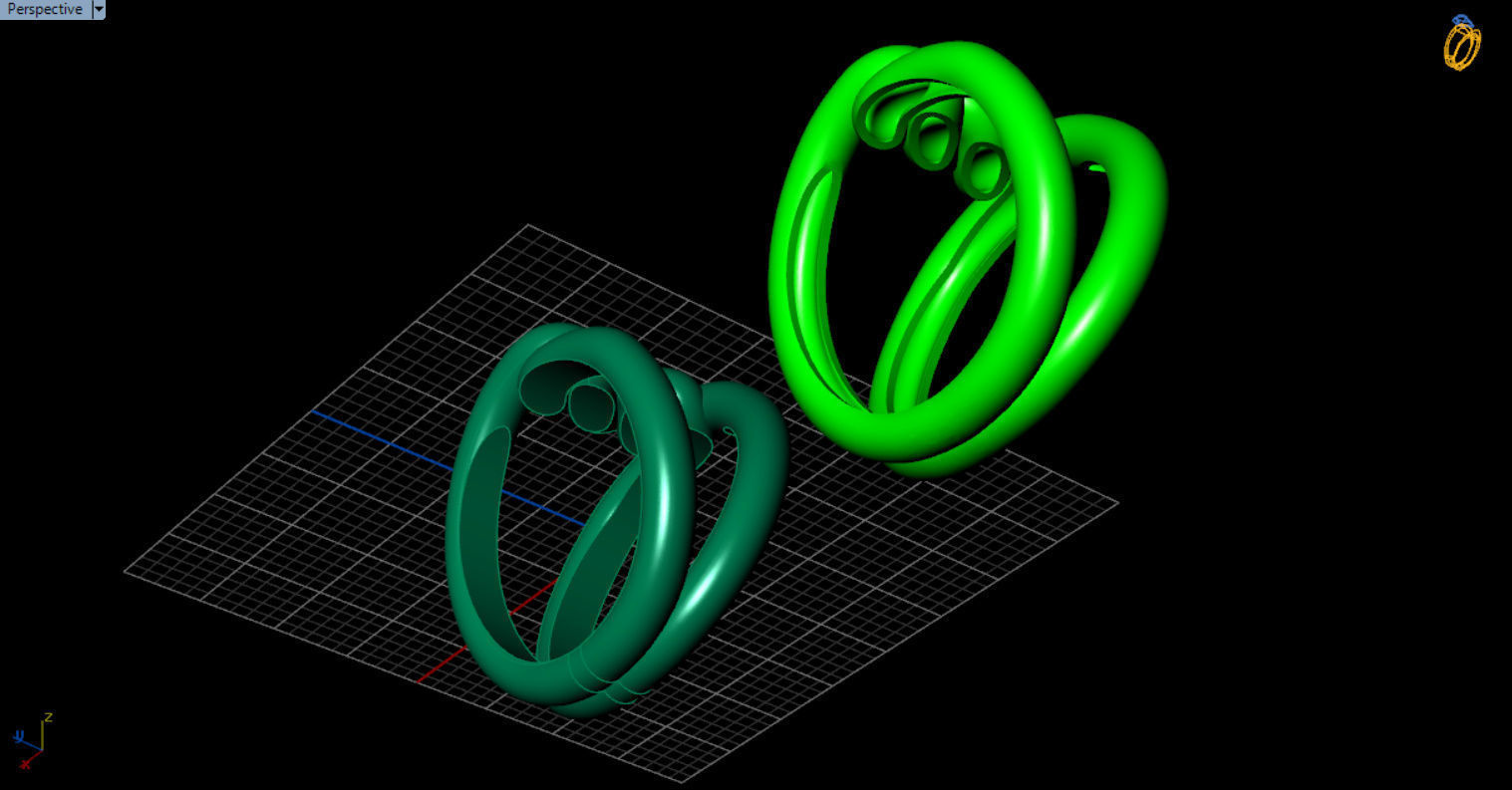 robe single knot ring 3D print model_39