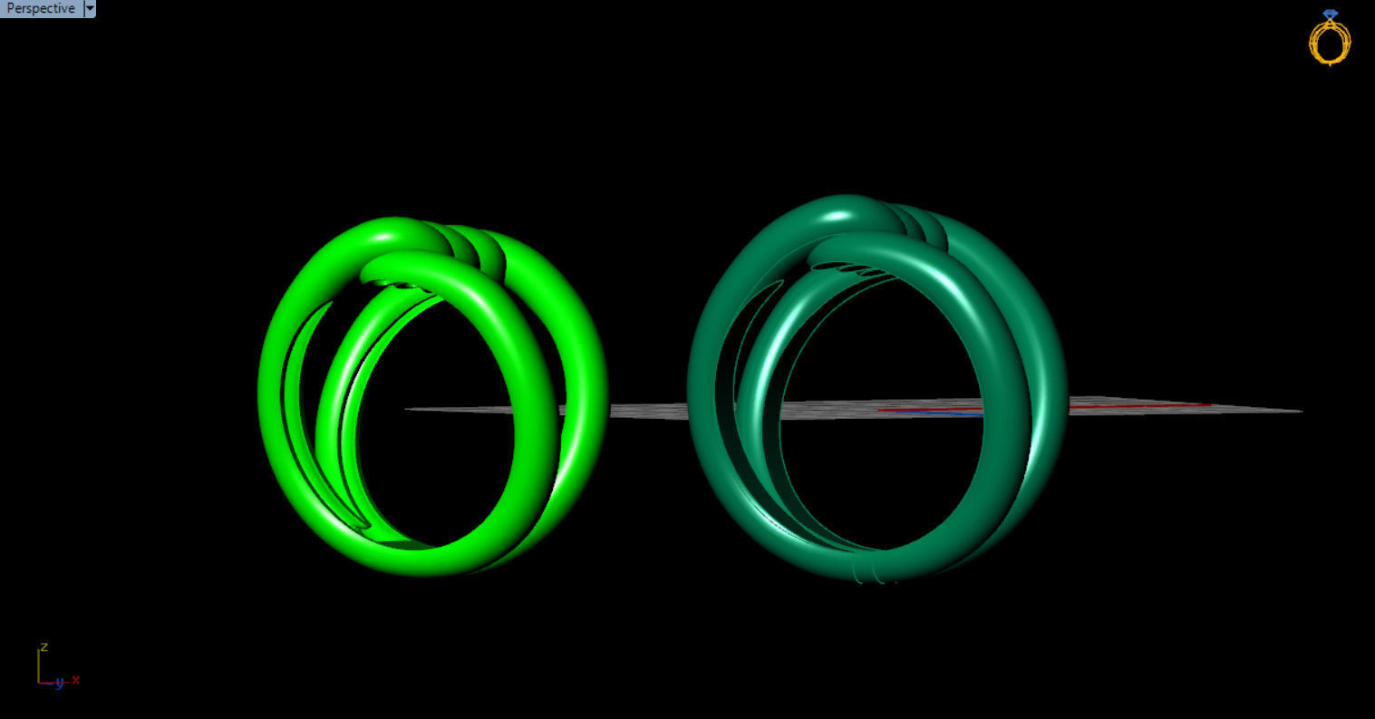 robe single knot ring 3D print model_34