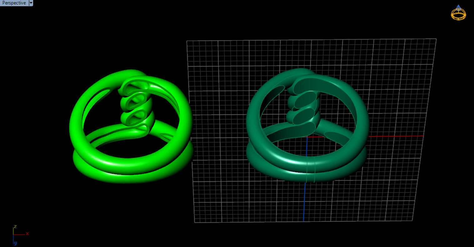 robe single knot ring 3D print model_13