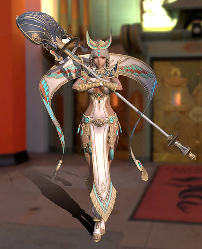 Cleopatra Low-poly 3D model