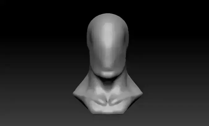 ZBrush Base Mesh - Stylized Male Head - OBJ and FBX Included