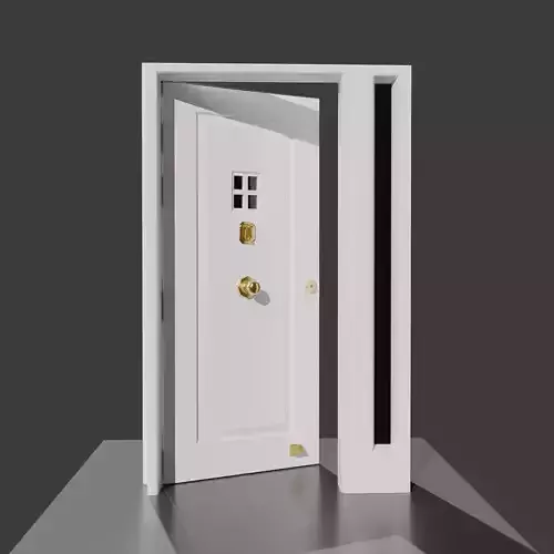 Entrance Door Low-poly 3D model