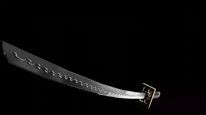 Byakuya Senbonzakura Katana Sword - 2K Triangles - 2K Textures