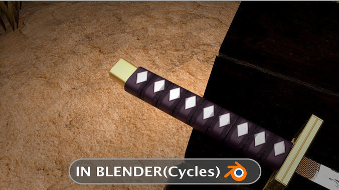 Byakuya Senbonzakura Katana Sword - 2K Triangles - 2K Textures