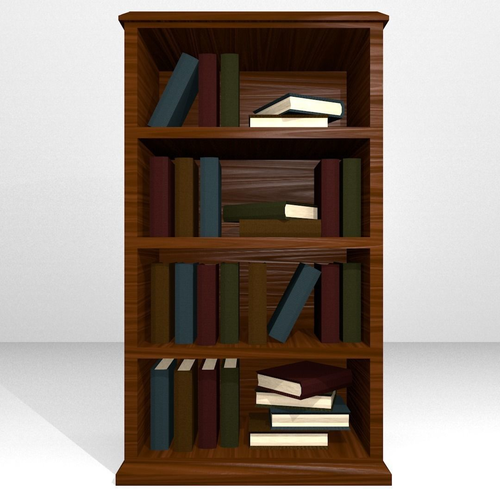 Wooden Bookshelf