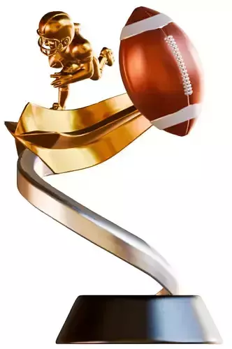 Premium 3D American Football Trophy
