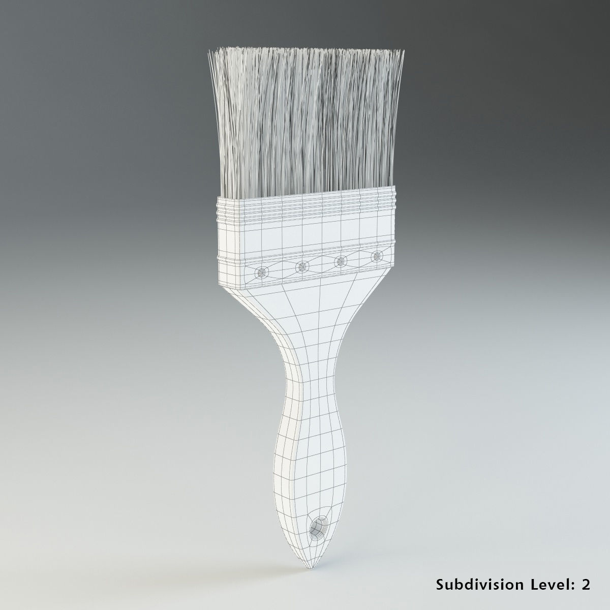 Paint Brush 3D model_1