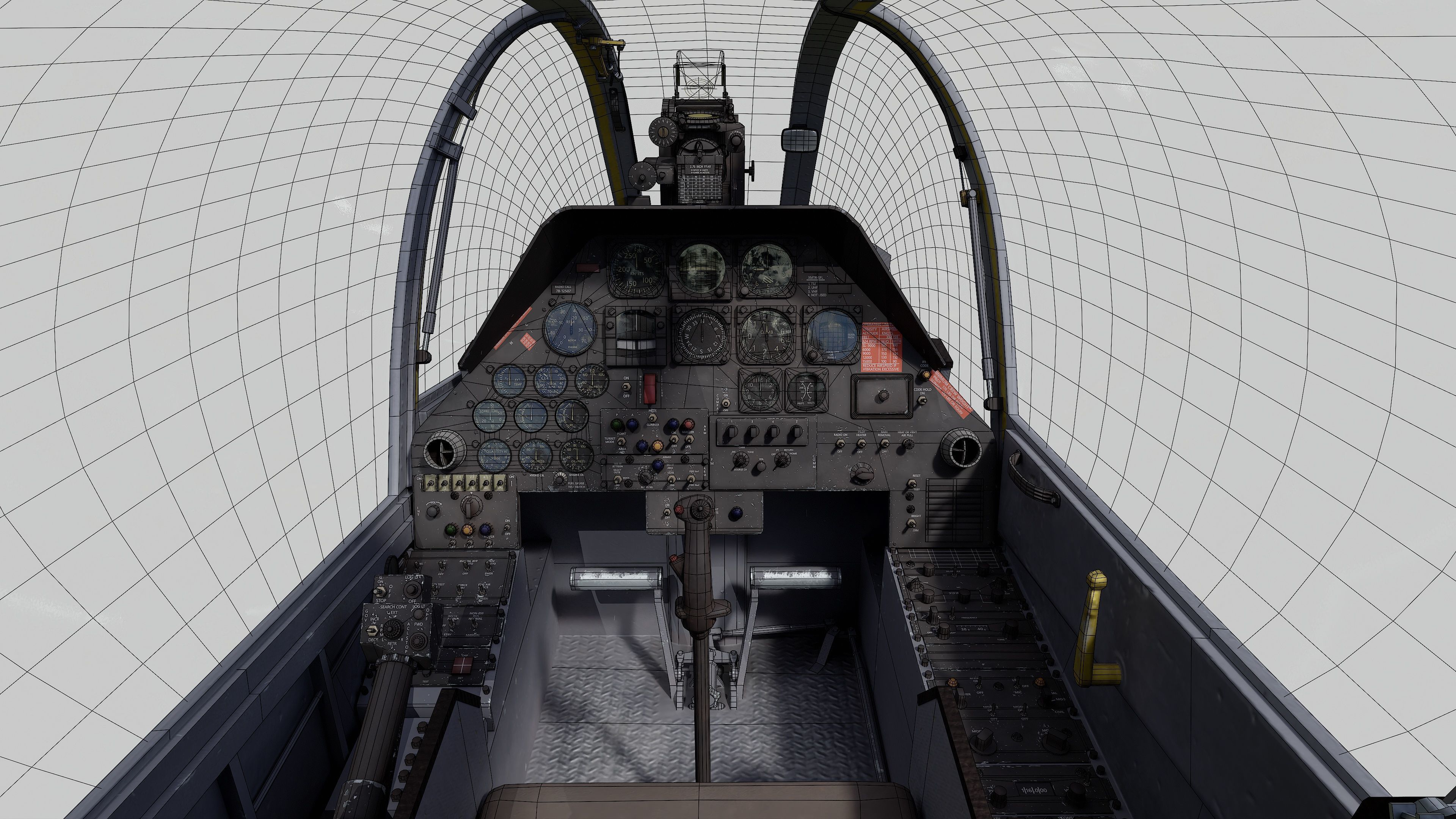 AH-1G Cobra US Army Vietnam War Helicopter Game Ready PBR 136K Low-poly 3D model_54