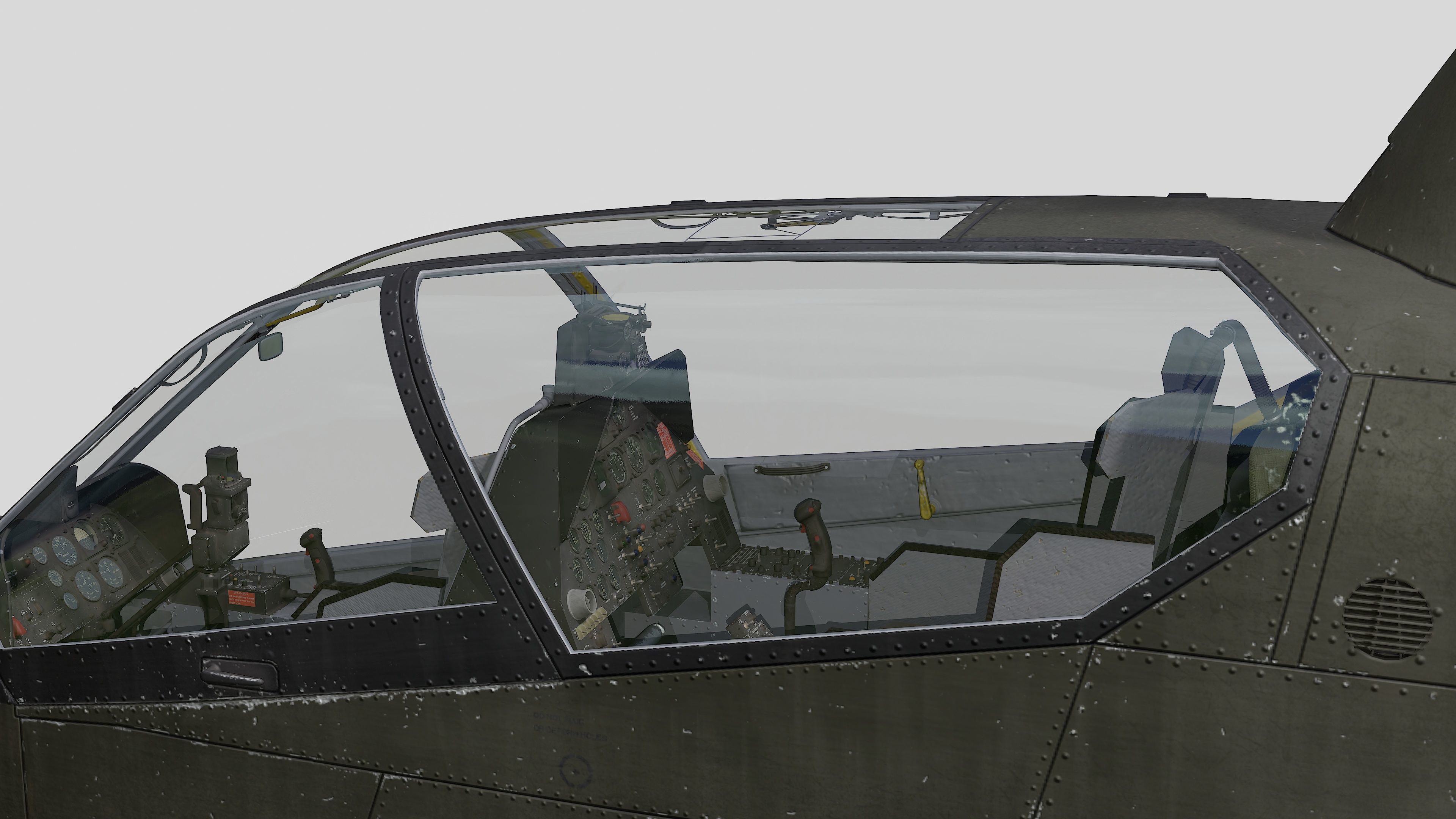 AH-1G Cobra US Army Vietnam War Helicopter Game Ready PBR 136K Low-poly 3D model_28