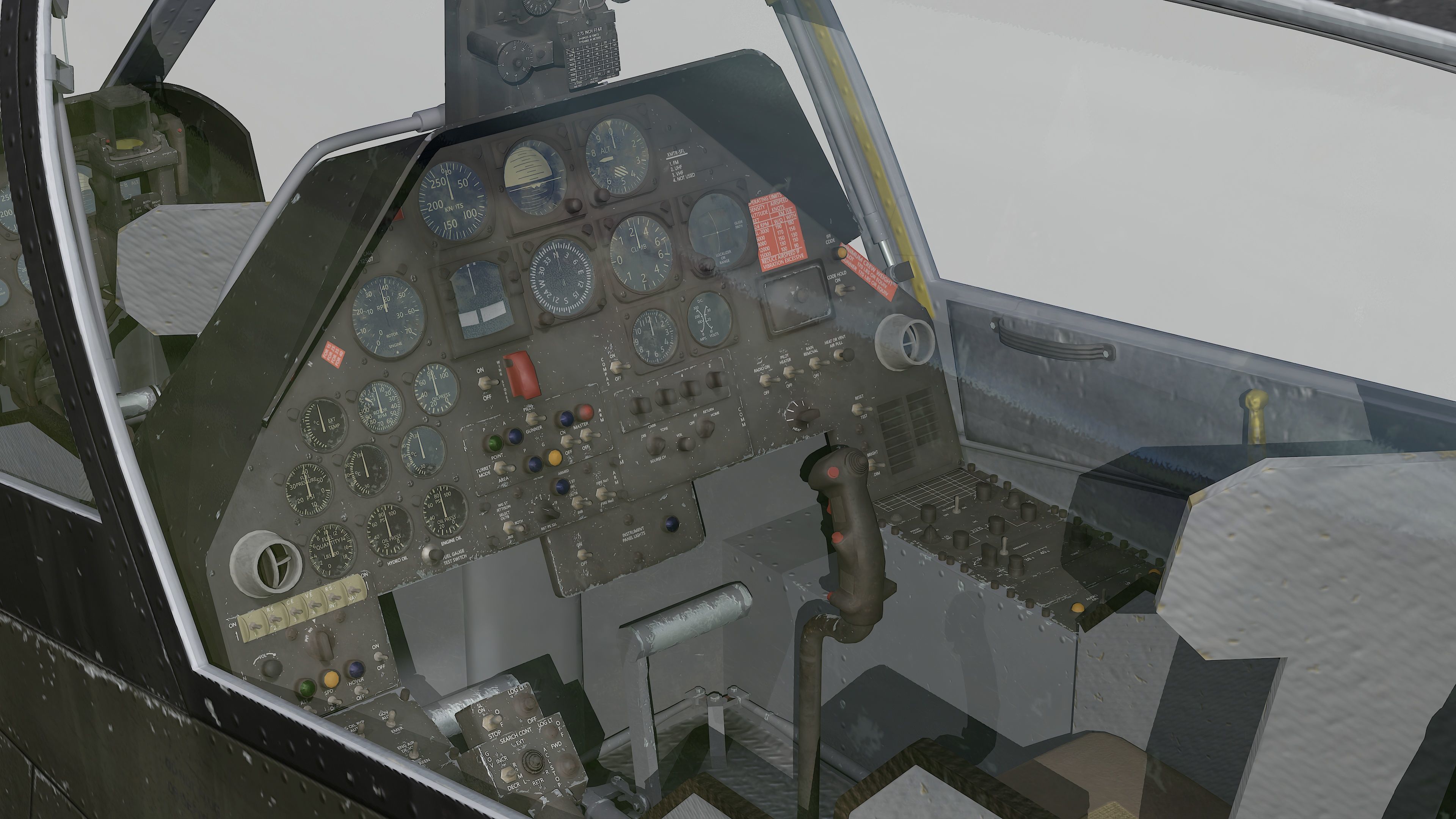 AH-1G Cobra US Army Vietnam War Helicopter Game Ready PBR 136K Low-poly 3D model_26