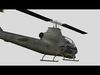 AH-1G Cobra US Army Vietnam War Helicopter Game Ready PBR 136K Low-poly 3D model_1
