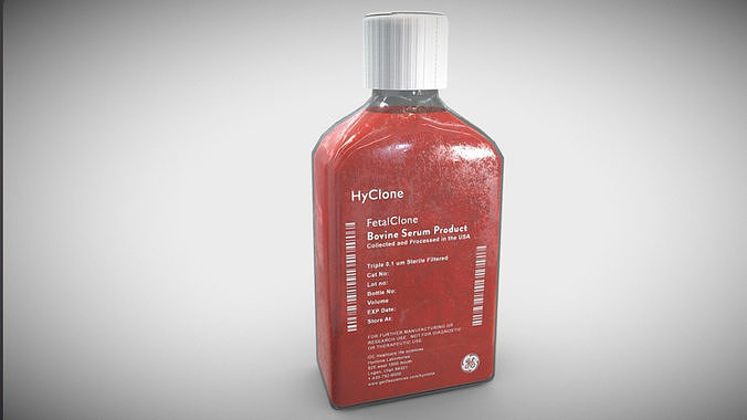 Lab Medicine Bottle Low-poly 3D model