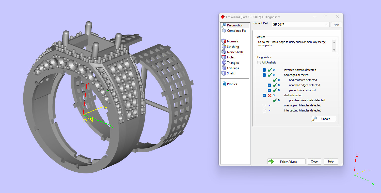 Princess Pointer With Round Bold Look Ring 3D print model_14