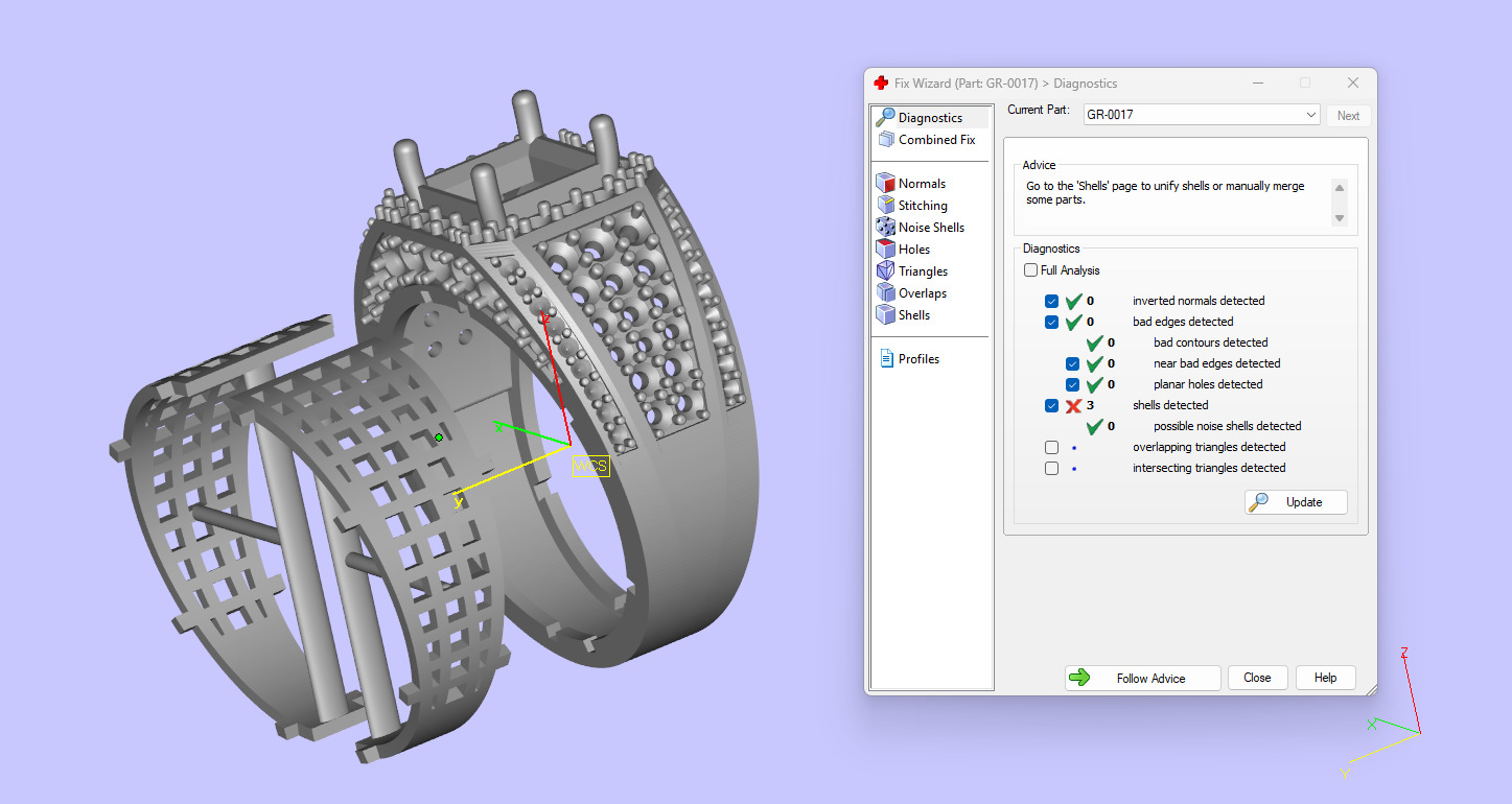 Princess Pointer With Round Bold Look Ring 3D print model_15