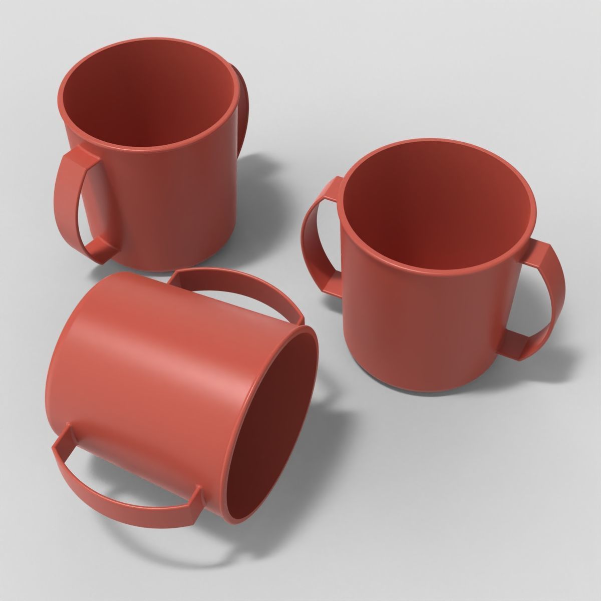 Double Handled Mug 3D print model_2