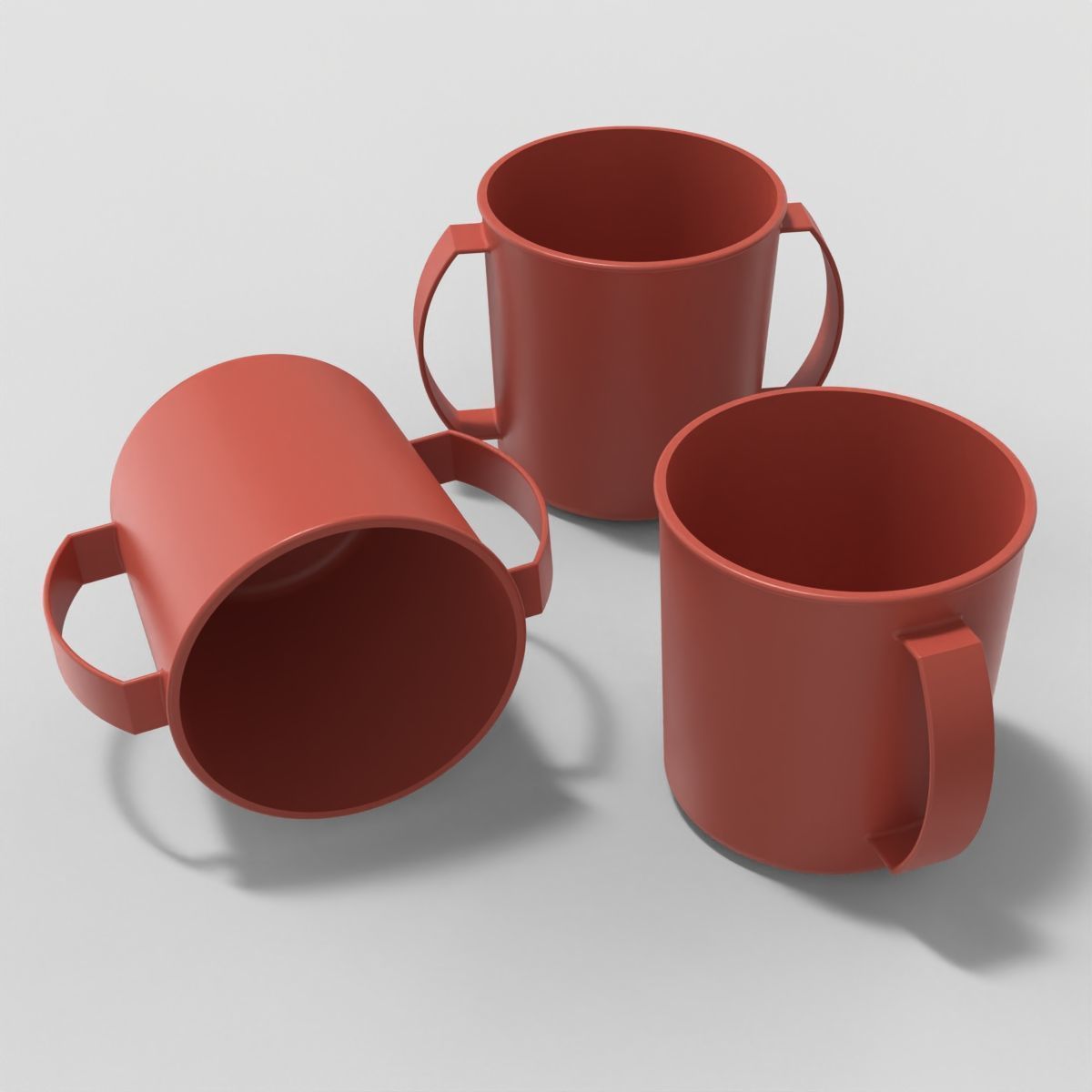Double Handled Mug 3D print model_7