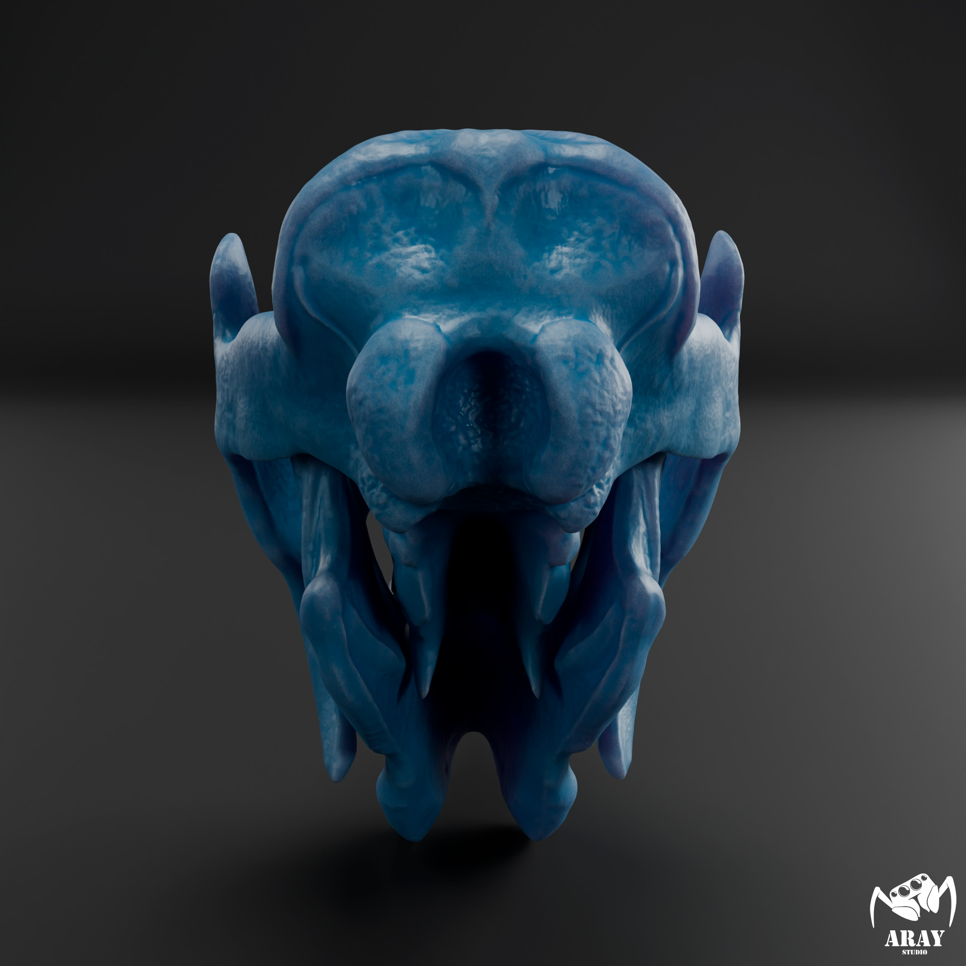 Megatherium americanum - giant ground sloth skull 3D print model_11