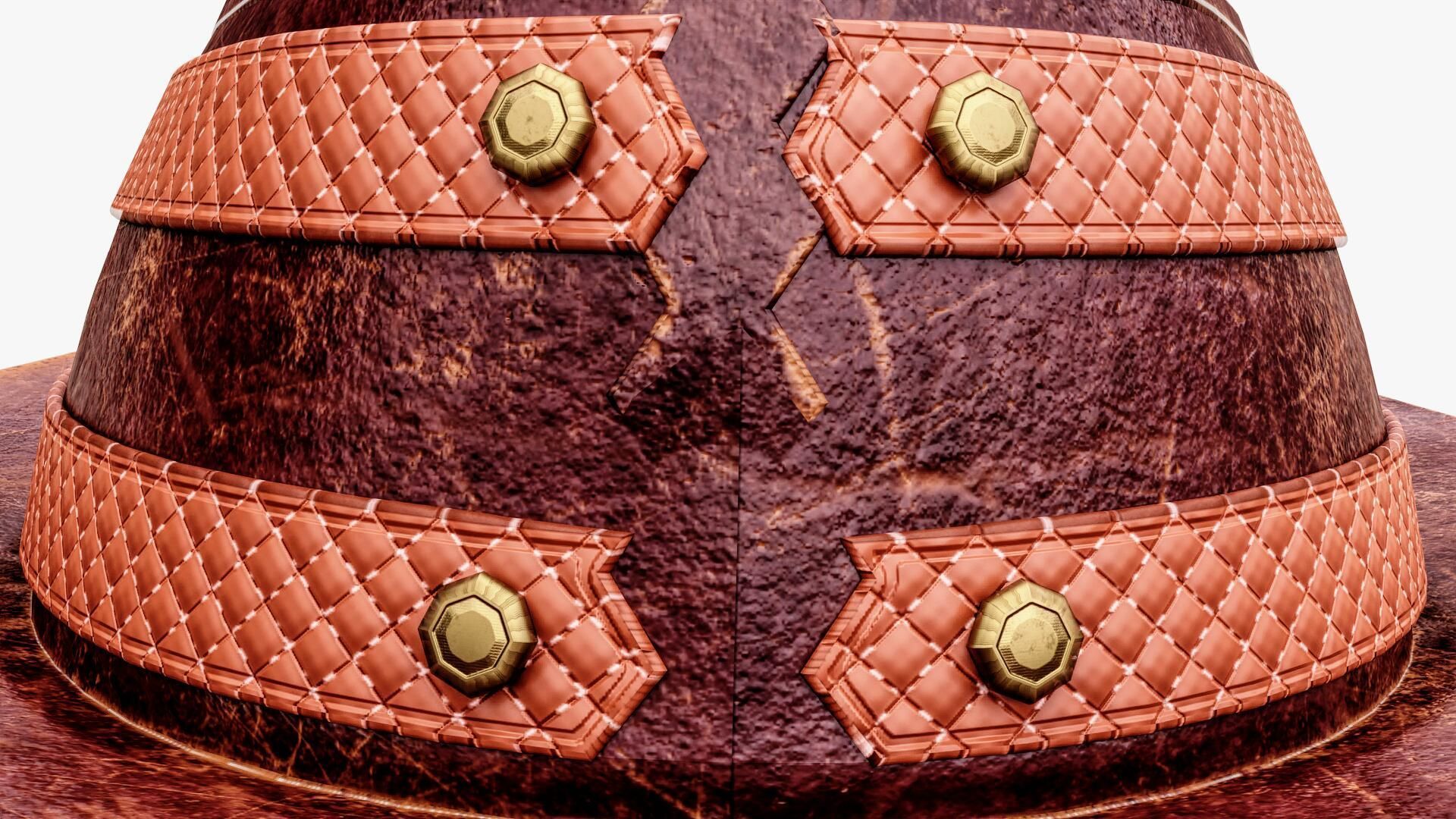 Cowboy Hat Low-poly 3D model_13