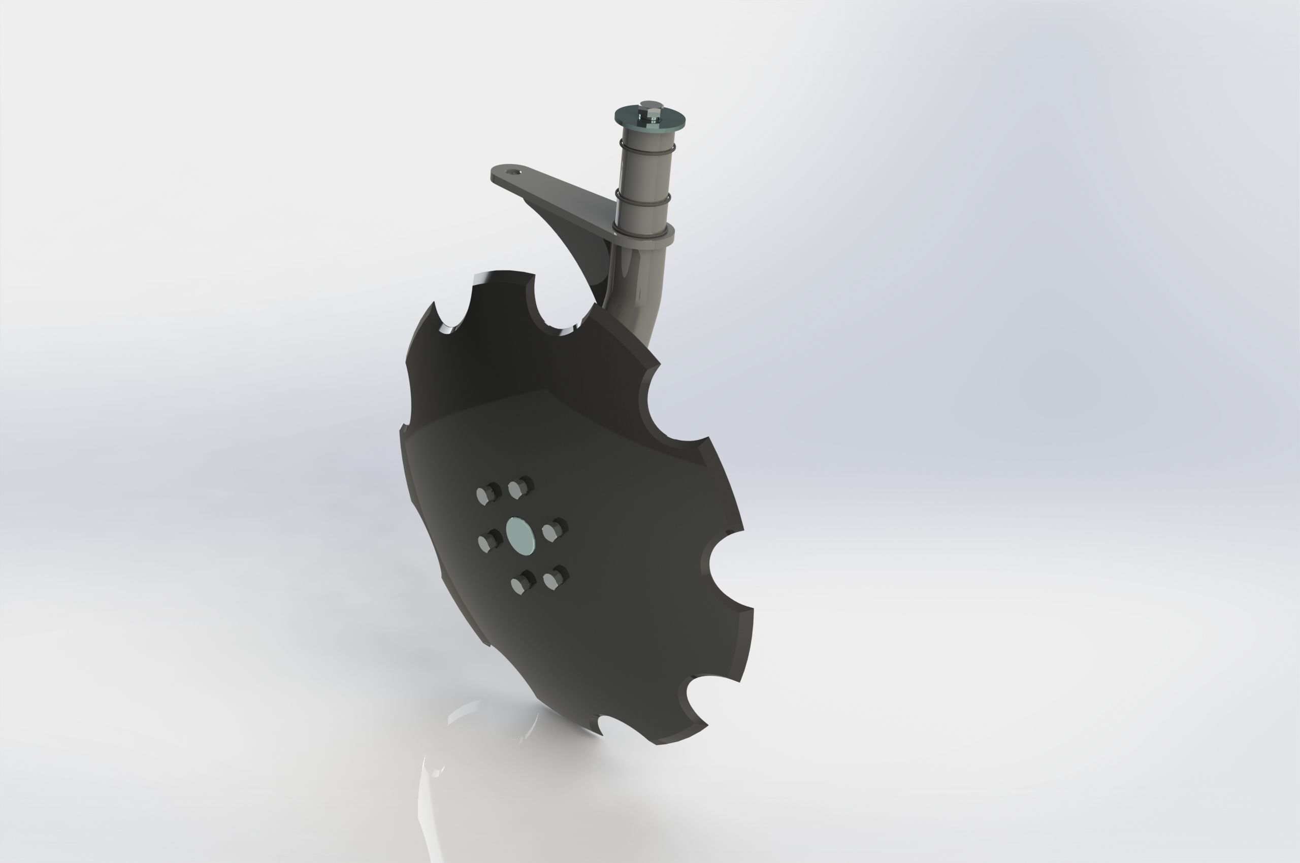 WG 000 - Disc harrow with rack Low-poly 3D model_5