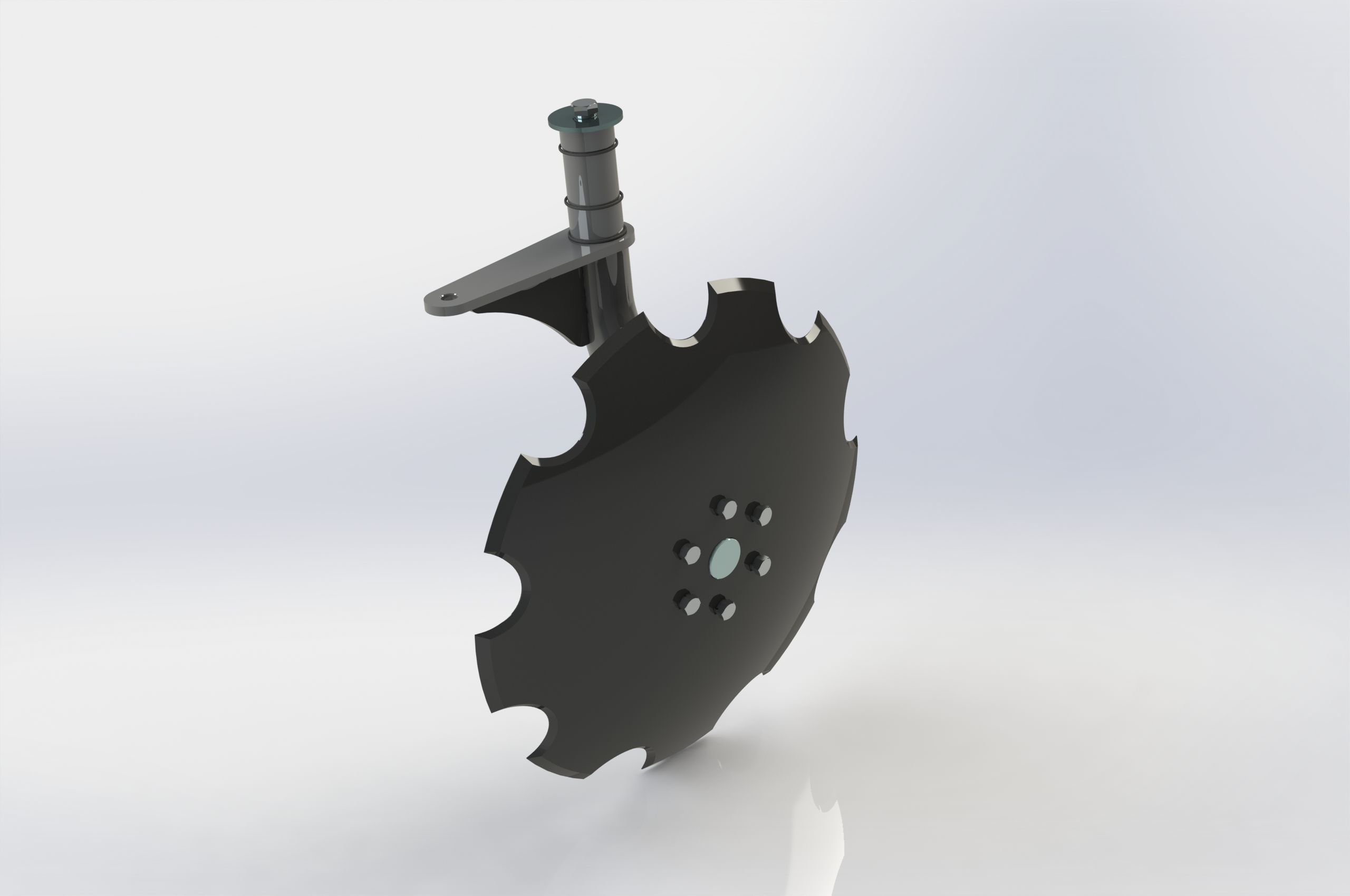 WG 000 - Disc harrow with rack Low-poly 3D model_6