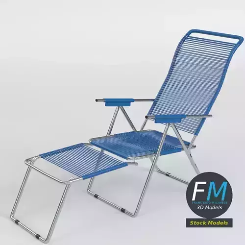 Reclining chair with bungee cords