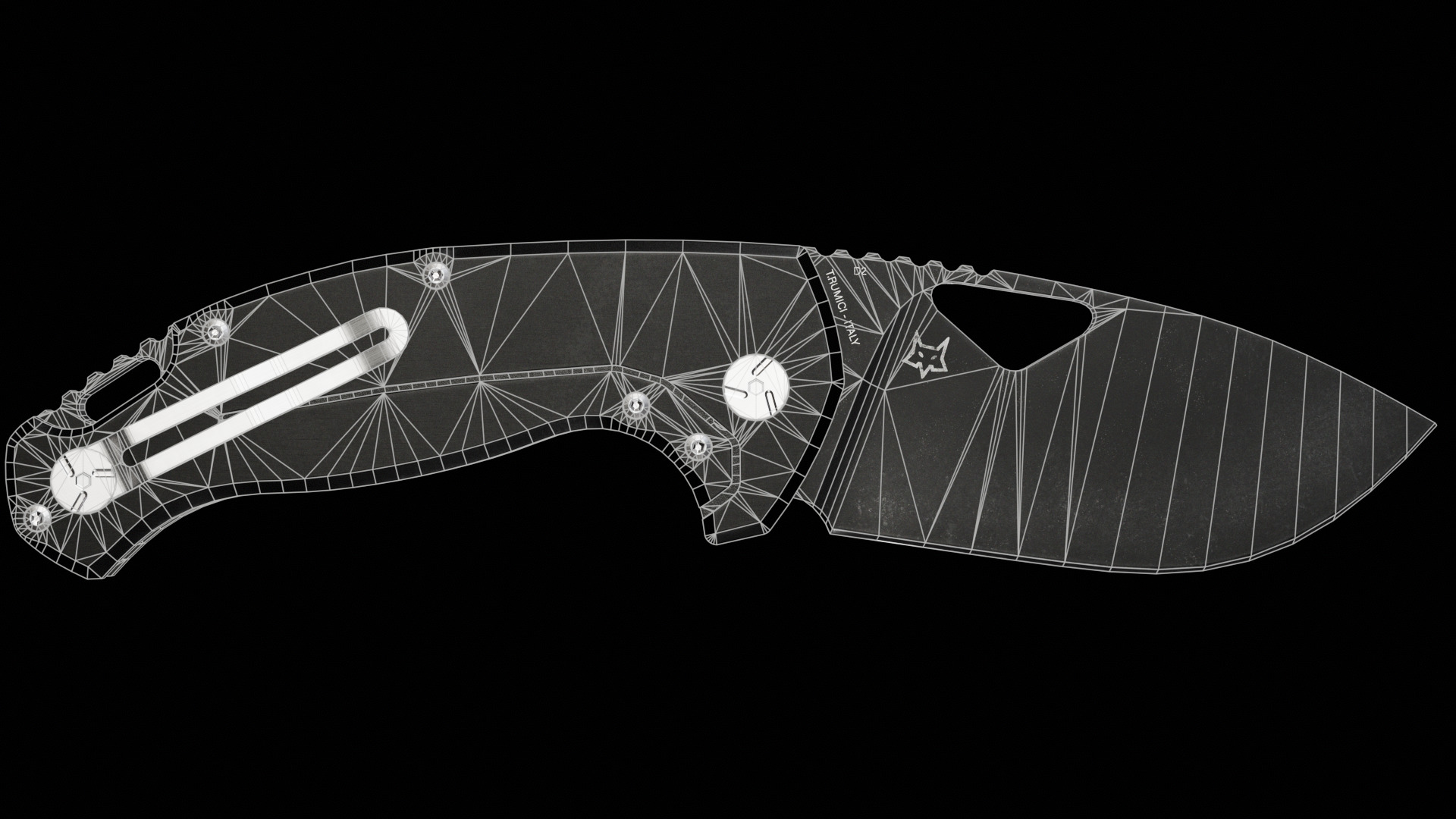 FOLDING POCKET KNIFE Low-poly 3D model_12