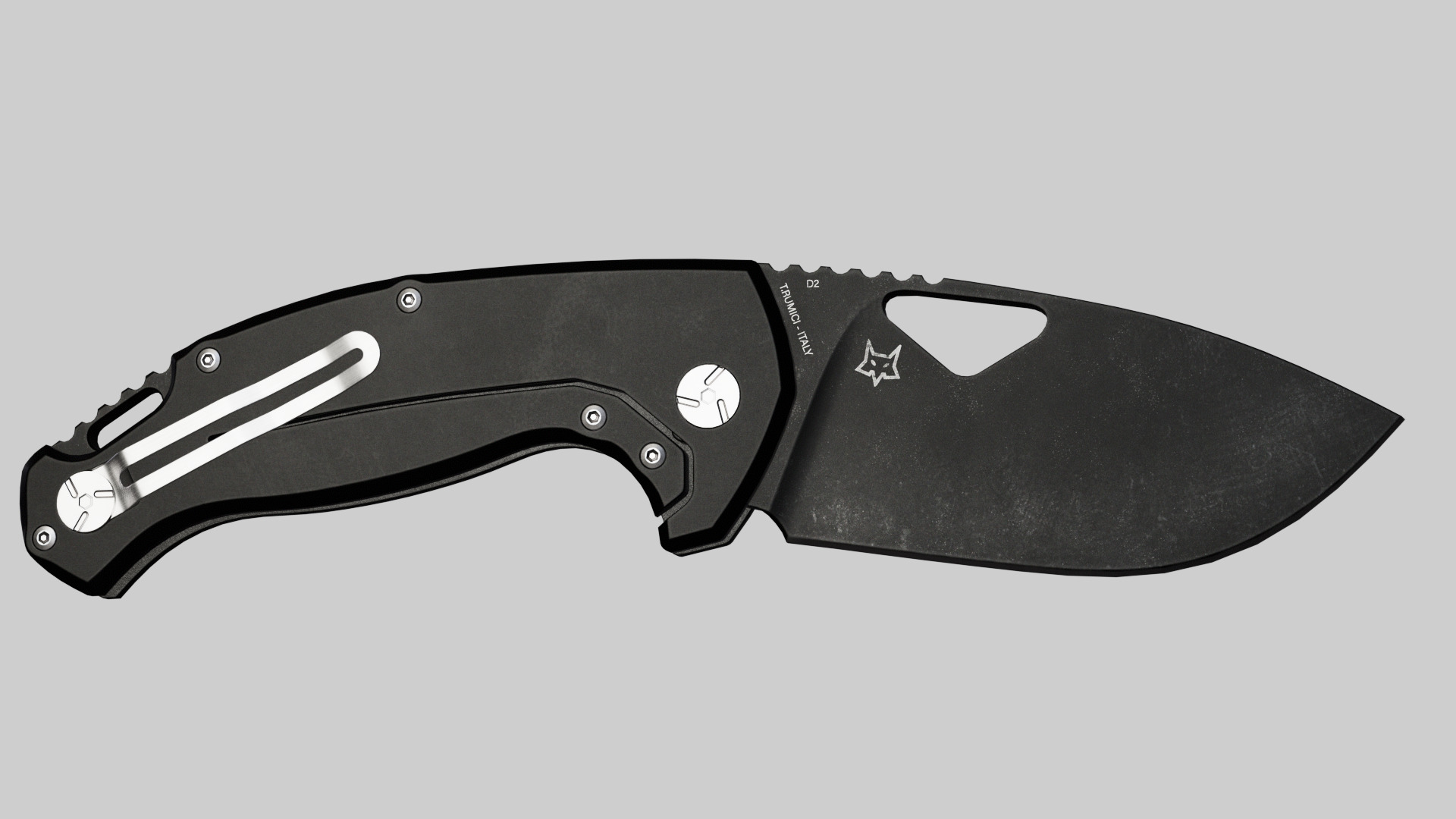 FOLDING POCKET KNIFE Low-poly 3D model_4