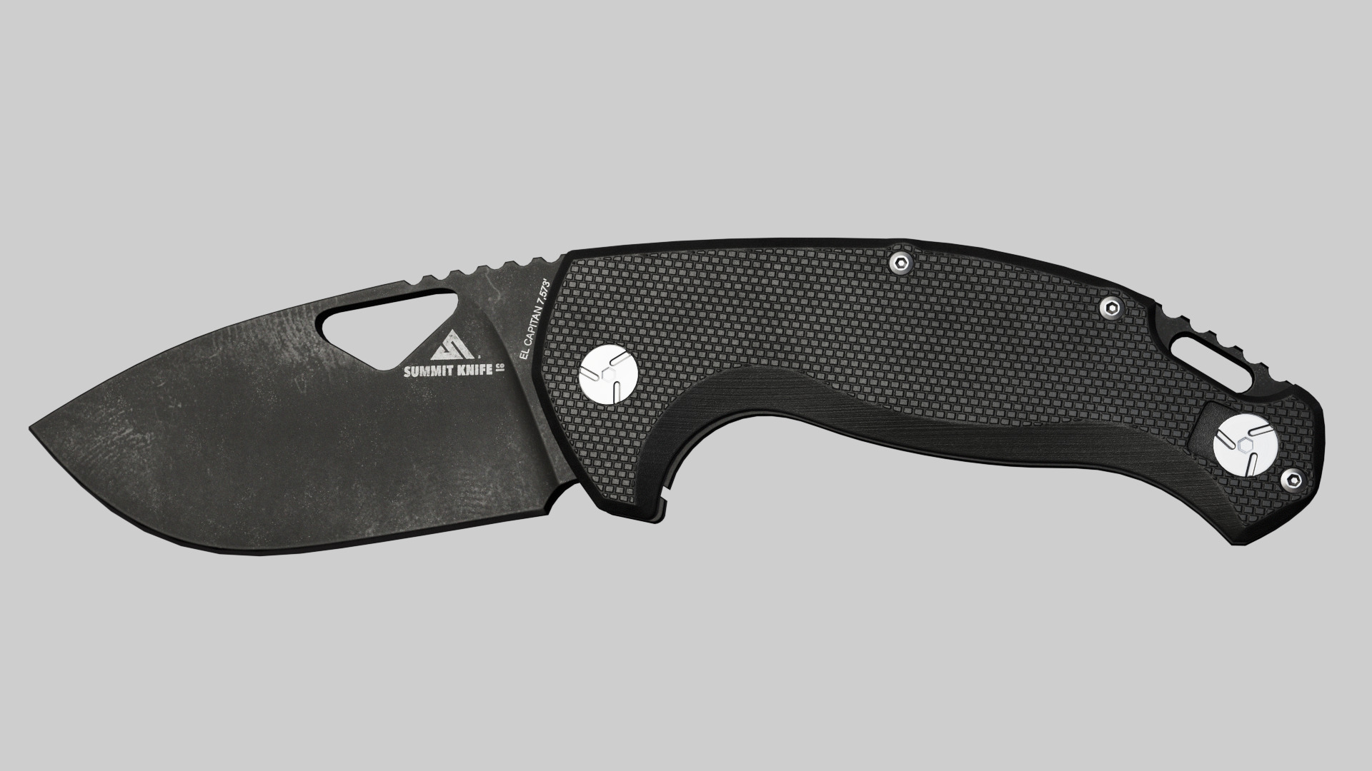 FOLDING POCKET KNIFE Low-poly 3D model_3