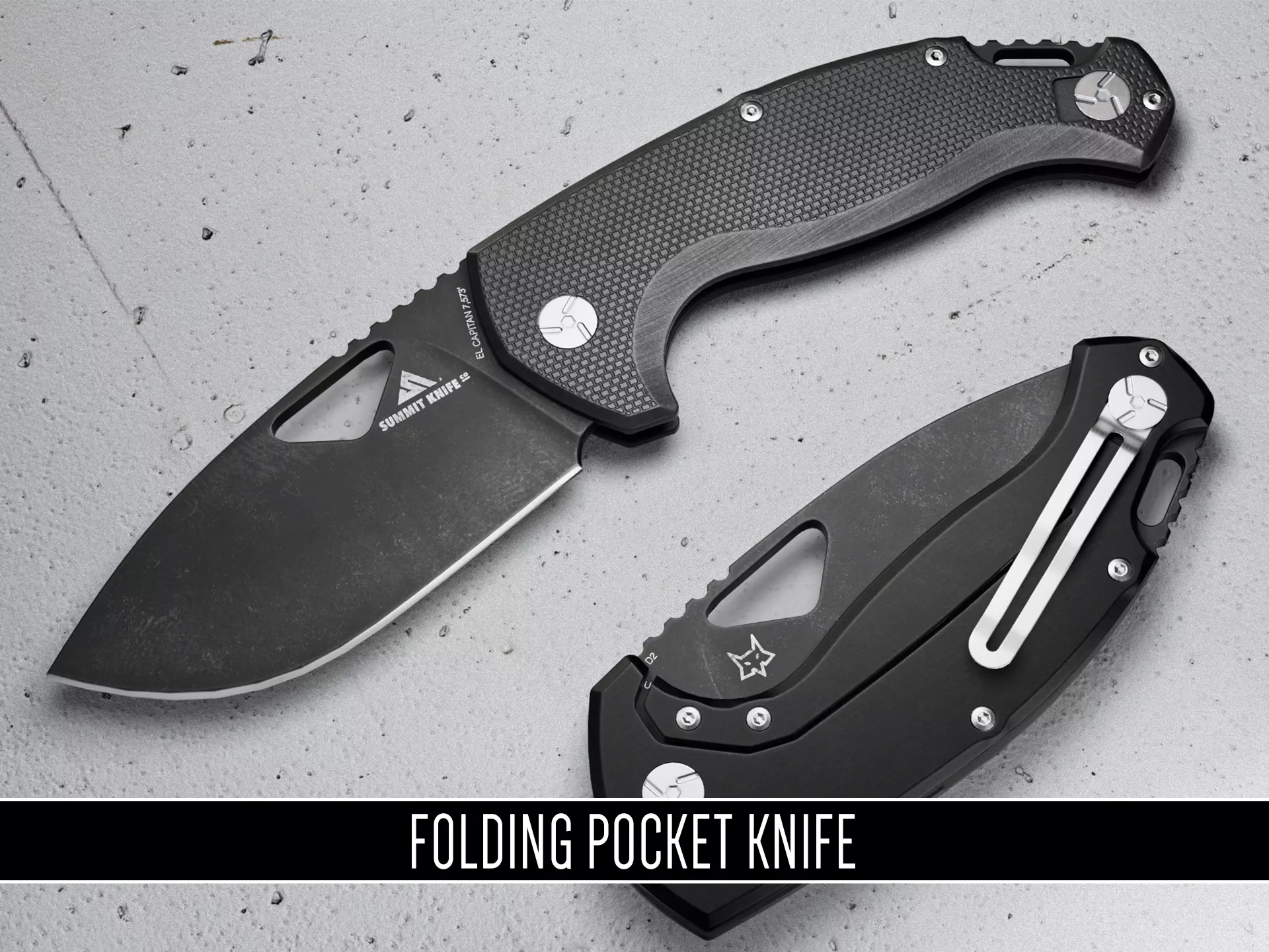 FOLDING POCKET KNIFE Low-poly 3D model_0