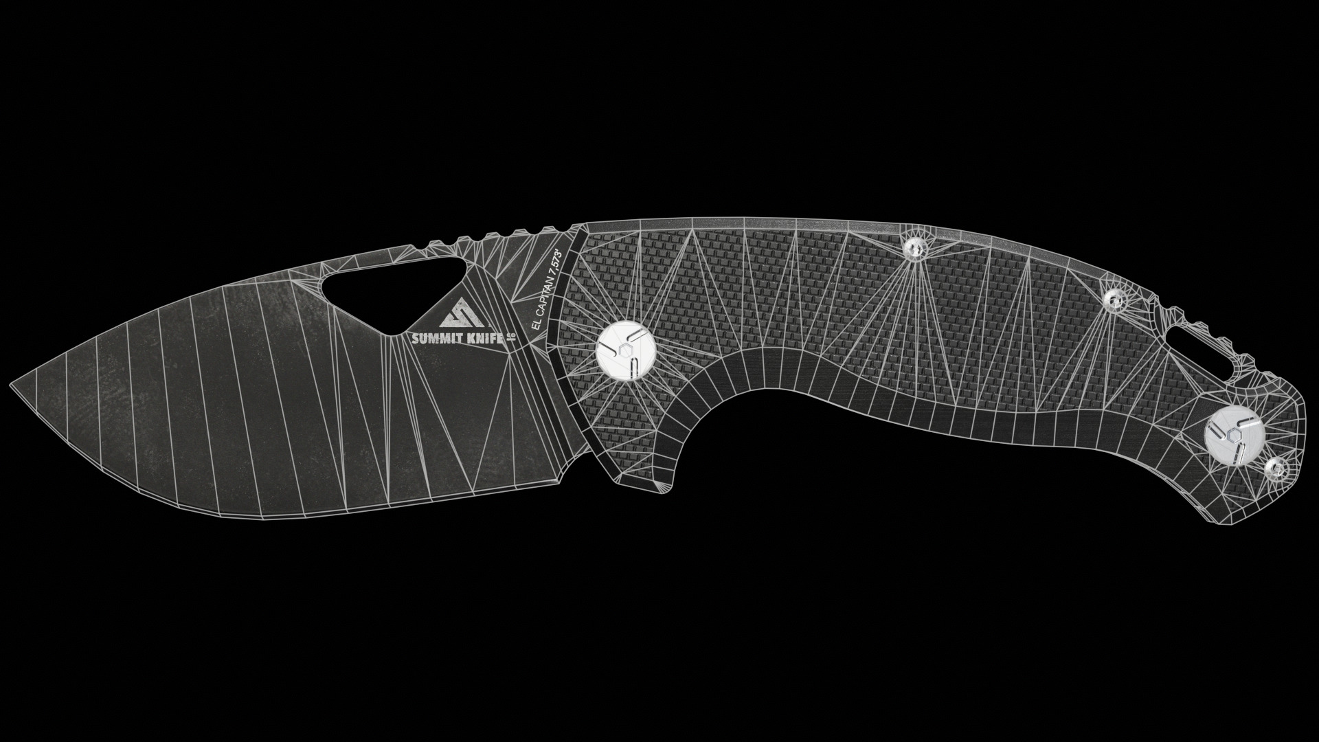 FOLDING POCKET KNIFE Low-poly 3D model_10