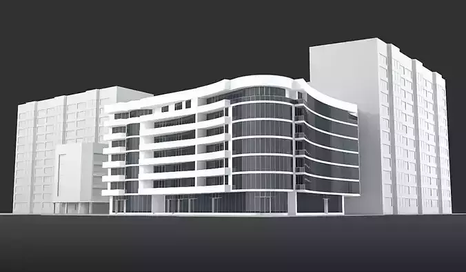 Modern Multi Story Office Building