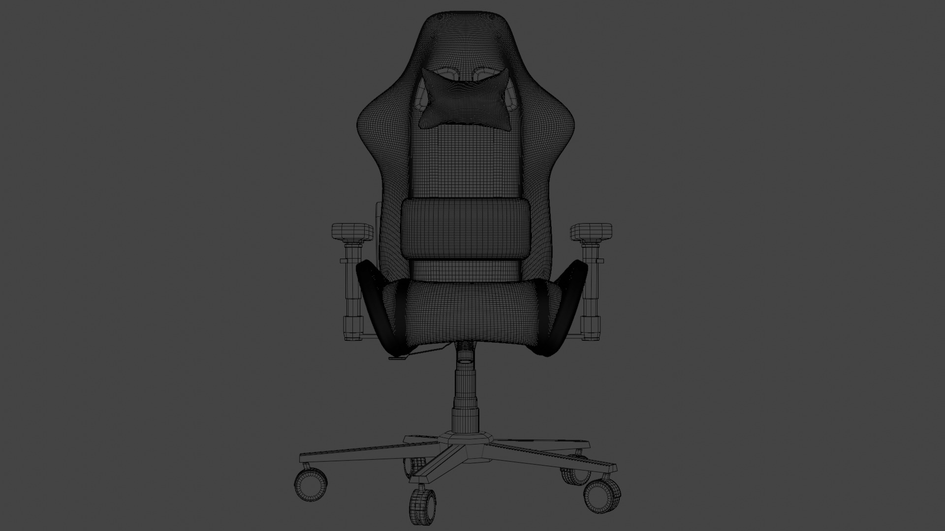 Gaming Chair 3D model_3
