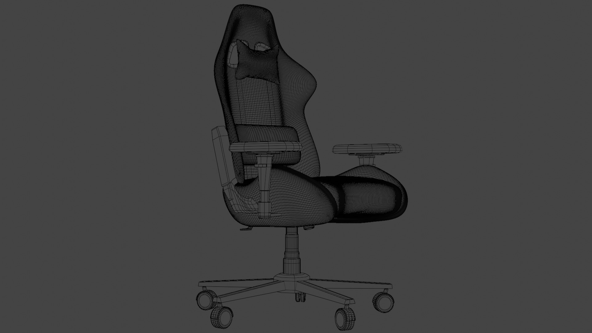 Gaming Chair 3D model_5