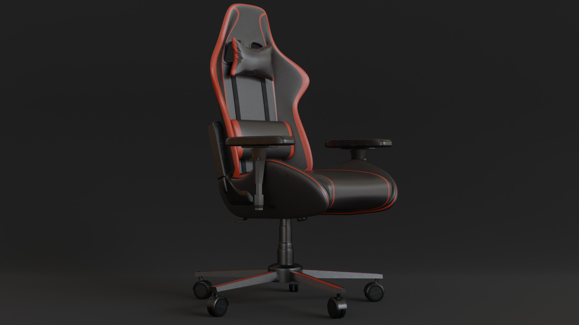 Gaming Chair 3D model_4