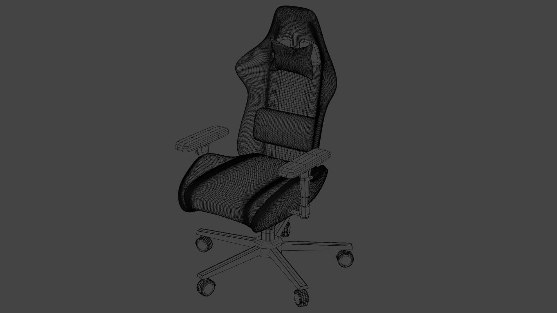 Gaming Chair 3D model_1