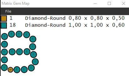 Alphabet ring letter B 3D print model_6