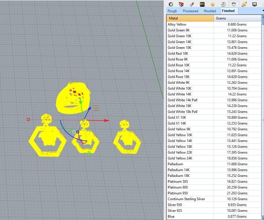 Branded design mini set 3D print model_4
