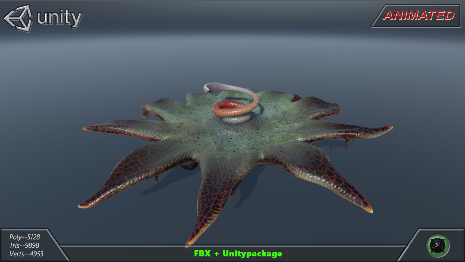 Alien flora 44 Low-poly 3D model_6
