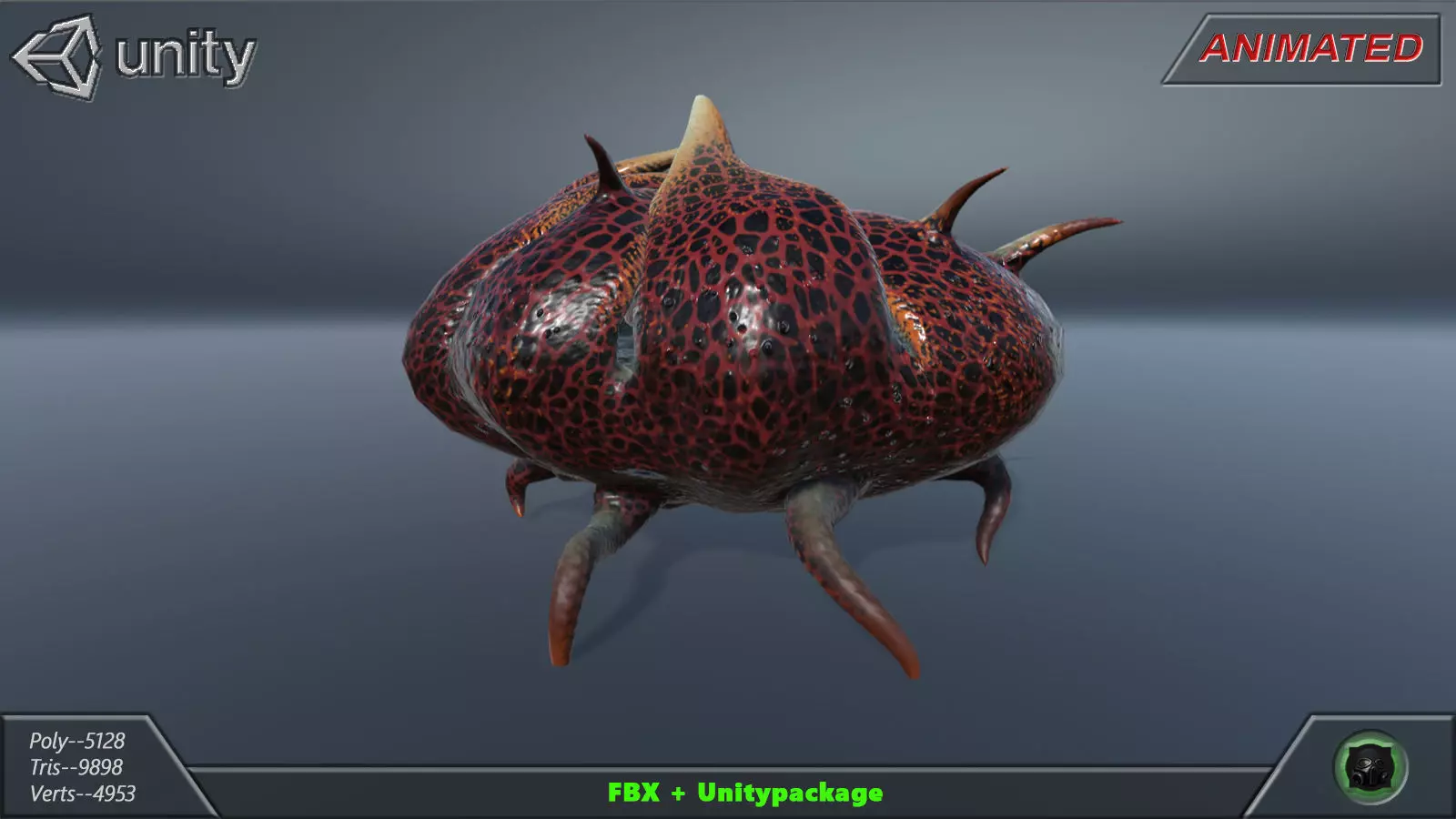 Alien flora 44 Low-poly 3D model_2