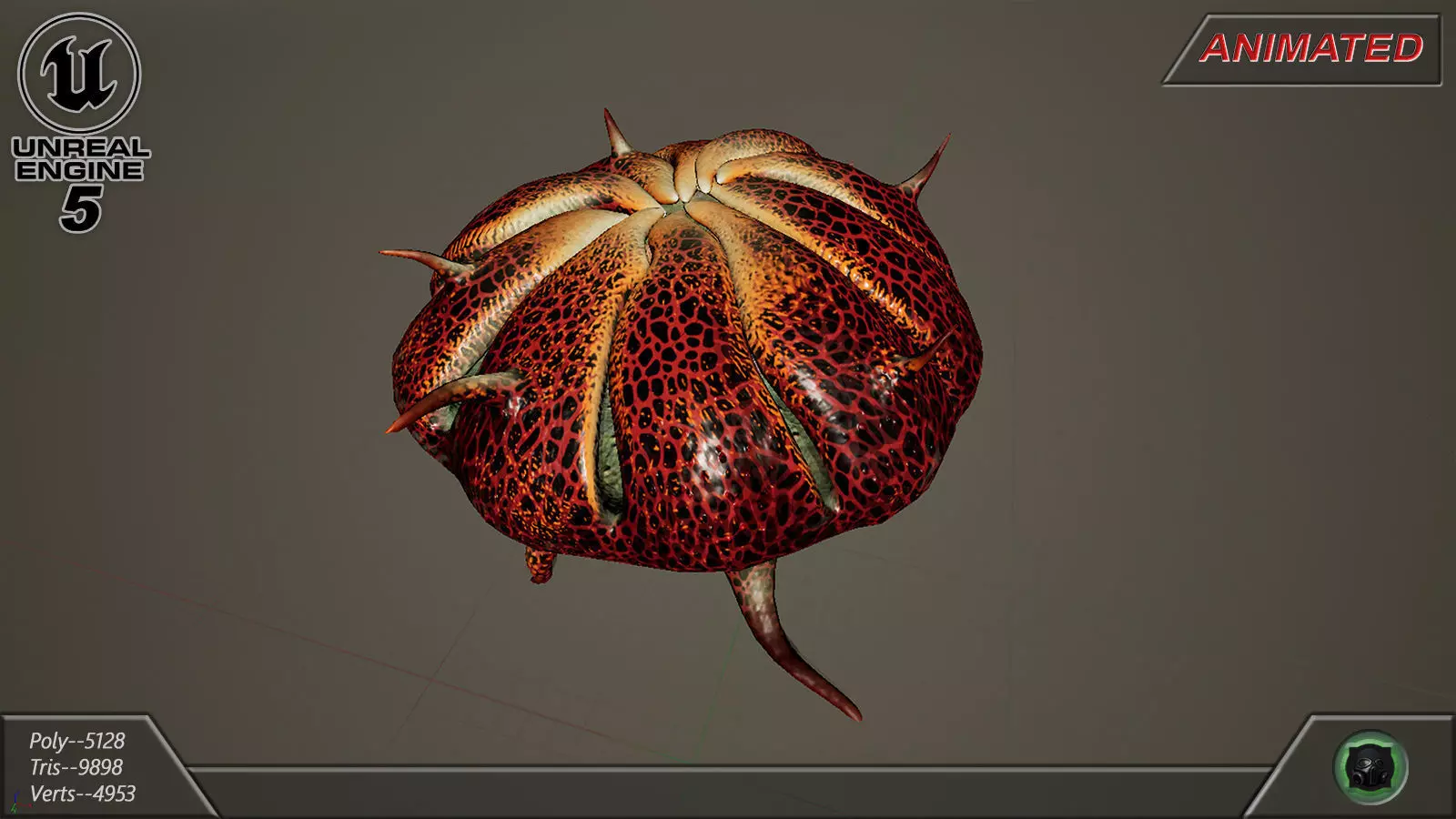 Alien flora 44 Low-poly 3D model_5