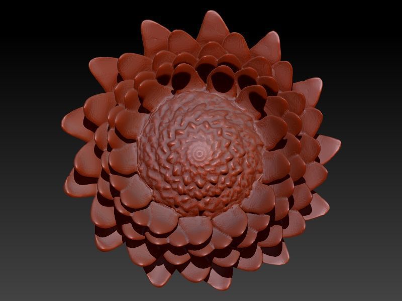 Sunflower Charm pendant necklace bracelet Jewelry 3D print model_15