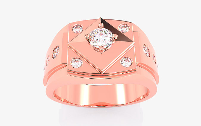 Mens Ring 3dm stl renders details 3D print model