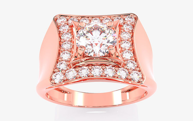 Mens Ring 3dm stl renders details 3D print model