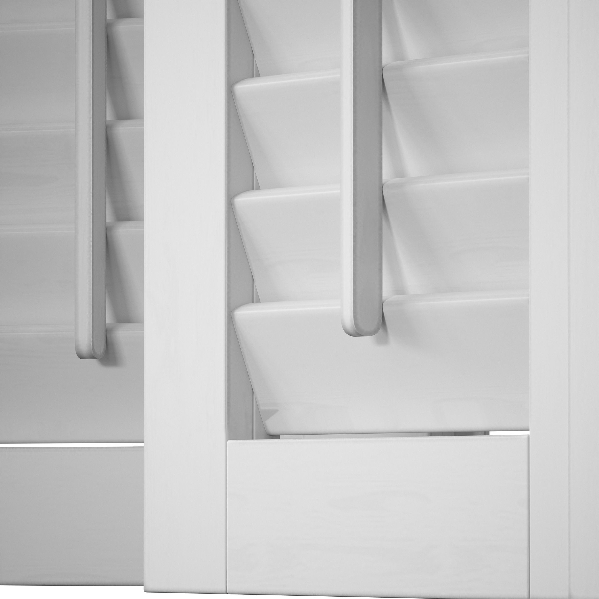 Wooden shutters blinds door and window 3D model_30