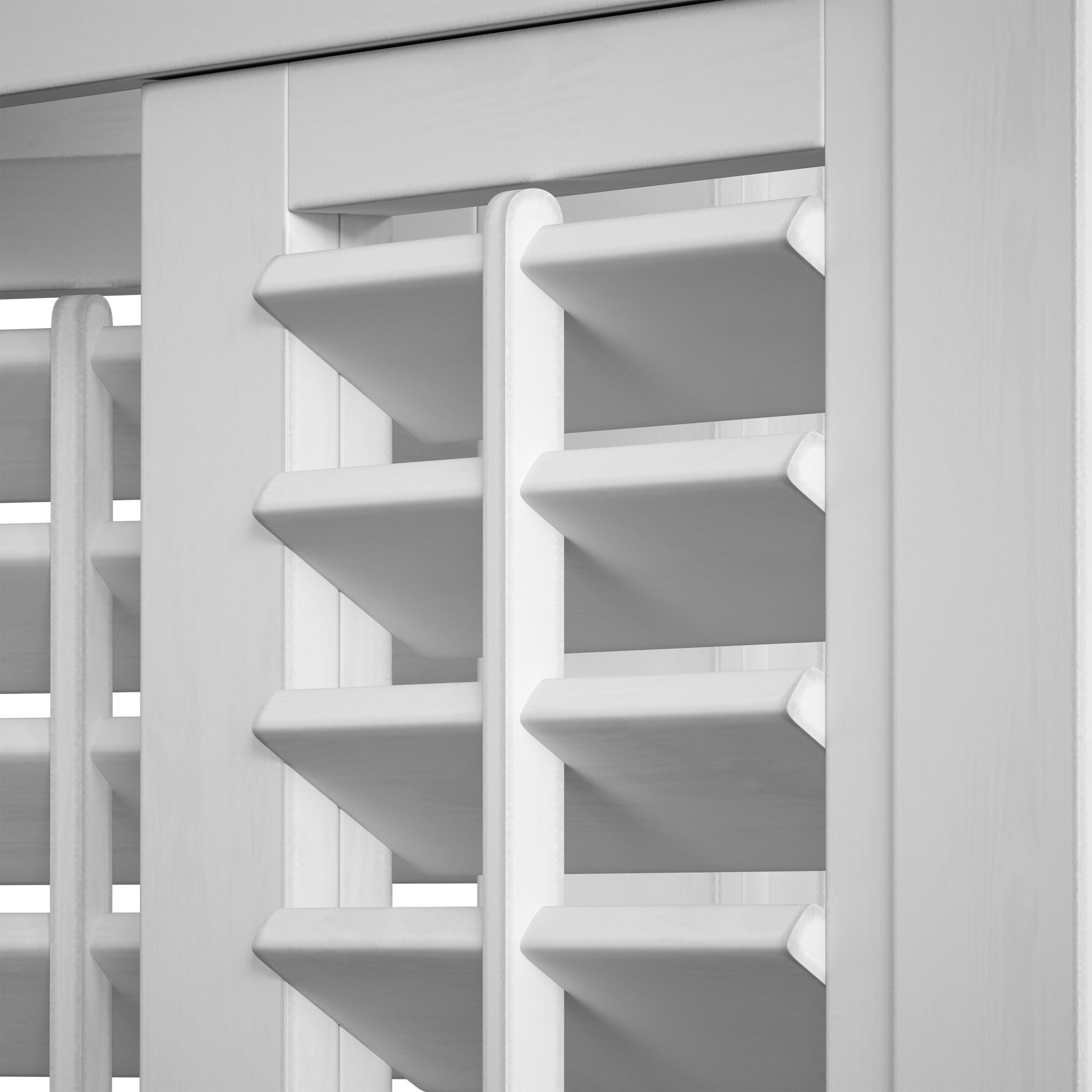 Wooden shutters blinds door and window 3D model_28