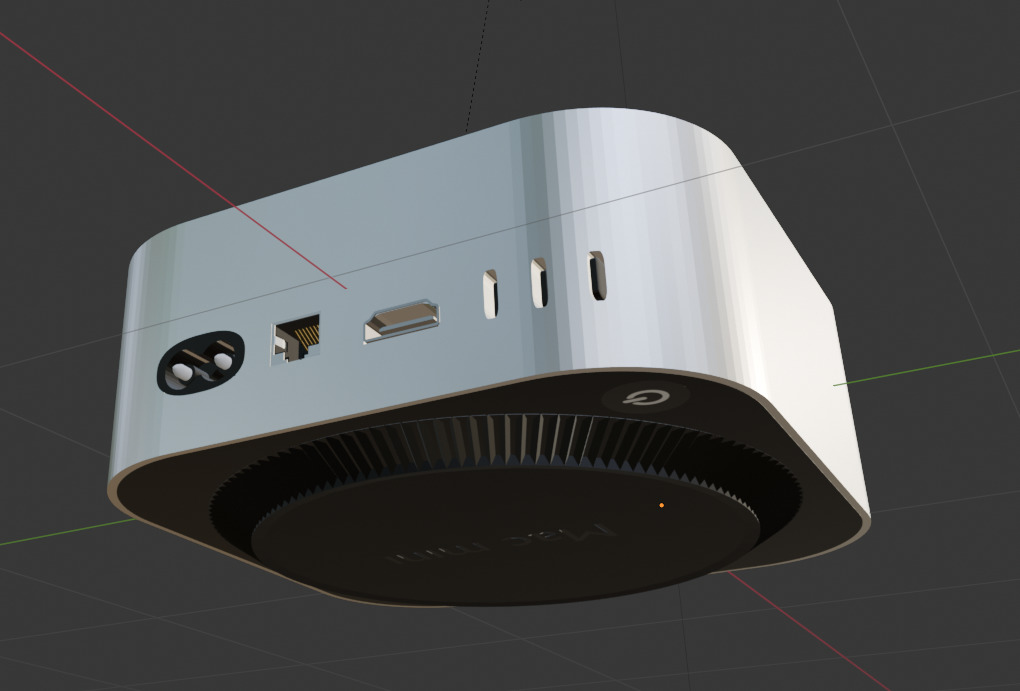 Mac Mini 3D Design 3D model_1