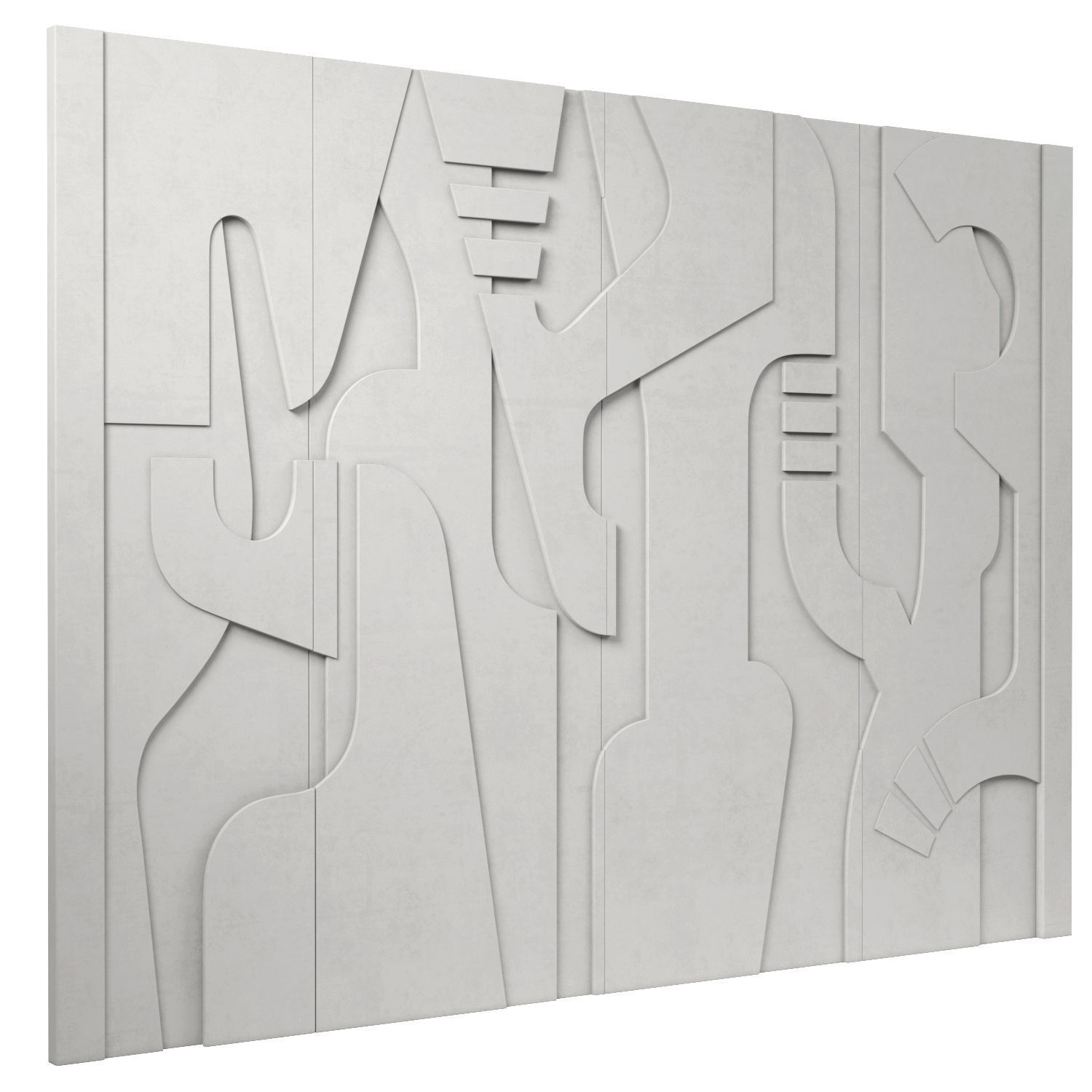 Decorativ panel wave 33 3D model_2