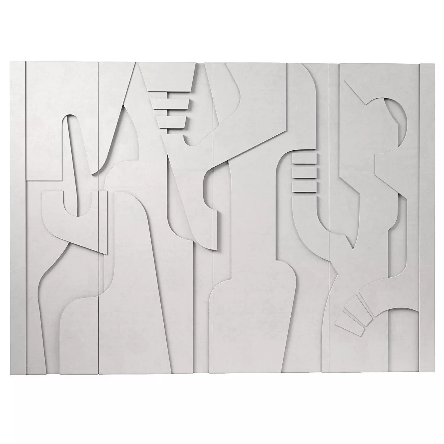 Decorativ panel wave 33 3D model_0