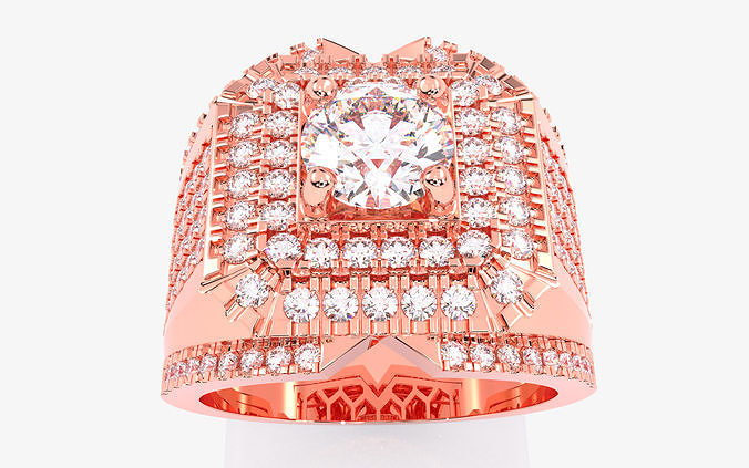 Mens Ring 3dm stl renders details 3D print model